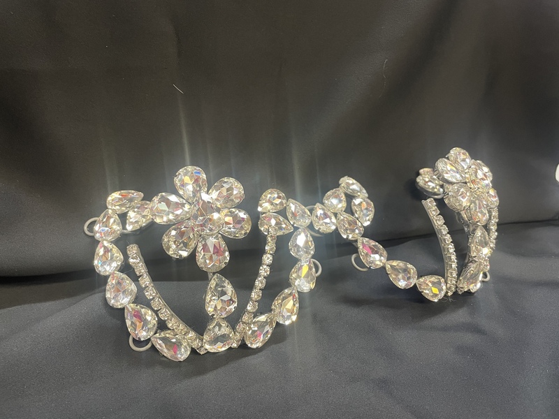 Collier Traditionnel Indien Bollywood - Strass Et Gouttes Saphir - Ton Or Antique - Ensemble Bijoux Femme